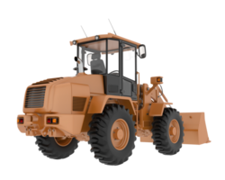 Wheel loader isolated on background. 3d rendering - illustration png