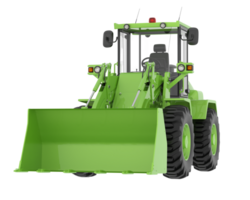 Wheel loader isolated on background. 3d rendering - illustration png