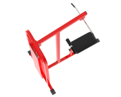 Weight bench isolated on background. 3d rendering - illustration png