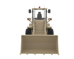 Wheel loader isolated on background. 3d rendering - illustration png