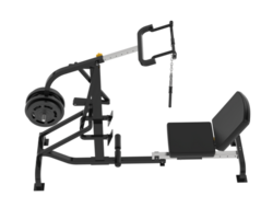 Lever equipment for gym isolated on background. 3d rendering - illustration png