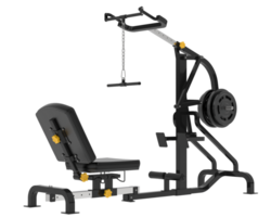 Lever equipment for gym isolated on background. 3d rendering - illustration png