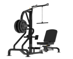 Lever equipment for gym isolated on background. 3d rendering - illustration png