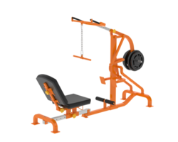 levier équipement pour Gym isolé sur Contexte. 3d le rendu - illustration png