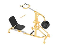 Lever equipment for gym isolated on background. 3d rendering - illustration png