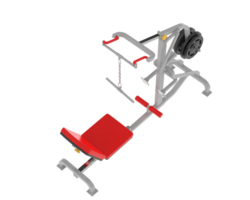 Lever equipment for gym isolated on background. 3d rendering - illustration png