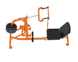 levier équipement pour Gym isolé sur Contexte. 3d le rendu - illustration png