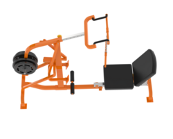 Lever equipment for gym isolated on background. 3d rendering - illustration png