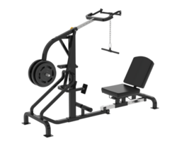 Lever equipment for gym isolated on background. 3d rendering - illustration png