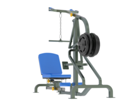Hebel Ausrüstung zum Fitnessstudio isoliert auf Hintergrund. 3d Rendern - - Illustration png
