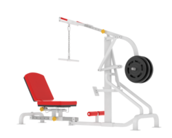 Lever equipment for gym isolated on background. 3d rendering - illustration png