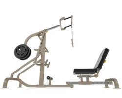 Lever equipment for gym isolated on background. 3d rendering - illustration png