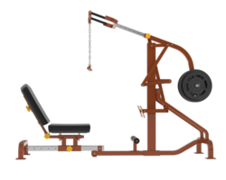 Lever equipment for gym isolated on background. 3d rendering - illustration png