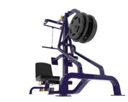 Lever equipment for gym isolated on background. 3d rendering - illustration png