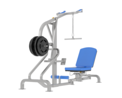 levier équipement pour Gym isolé sur Contexte. 3d le rendu - illustration png