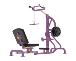 Lever equipment for gym isolated on background. 3d rendering - illustration png