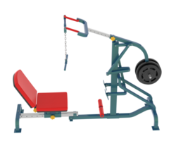 Lever equipment for gym isolated on background. 3d rendering - illustration png