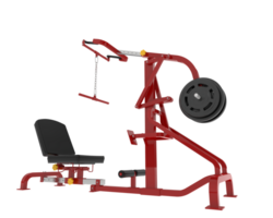 Lever equipment for gym isolated on background. 3d rendering - illustration png