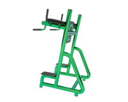 Gym Utrustning scen isolerat på grå bakgrund. 3d tolkning - illustration png