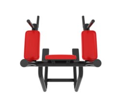 Gym Utrustning scen isolerat på grå bakgrund. 3d tolkning - illustration png