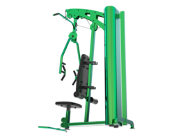 multigym isolerat på bakgrund. 3d tolkning - illustration png