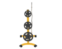 Weight rack isolated on background. 3d rendering - illustration png