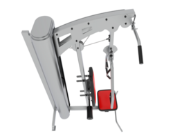 palestra multipla isolato su sfondo. 3d interpretazione - illustrazione png