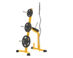 Weight rack isolated on background. 3d rendering - illustration png