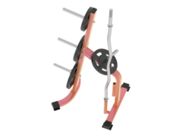 Weight rack isolated on background. 3d rendering - illustration png