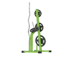 Weight rack isolated on background. 3d rendering - illustration png