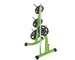 Weight rack isolated on background. 3d rendering - illustration png