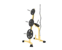 Weight rack isolated on background. 3d rendering - illustration png