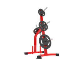 Weight rack isolated on background. 3d rendering - illustration png