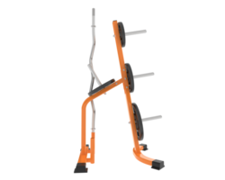 Weight rack isolated on background. 3d rendering - illustration png