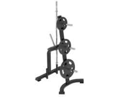 Weight rack isolated on background. 3d rendering - illustration png