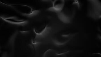 zwart achtergrondontwerp. een zwart klodder in 3d formaat dat creëert divers patronen in abstractie. video