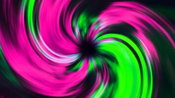 Colorful rotating spiral with black dot. Motion. Cosmic spiral rotating with gradient of colors with black dot in center. Black hole with burst of rotating spiral video