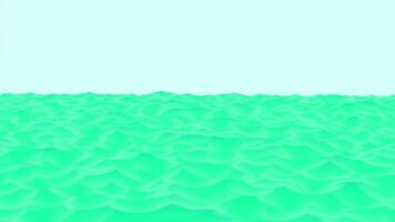 Animation of rotating water surface. Design. Beautiful blue water with ripples on surface. Animated background with blue water rotating on surface video