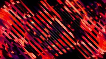 Lines on background of shimmering colored spots. Motion. Diagonal lines distort shimmering background of spots. Bright background with shimmering changing spots video