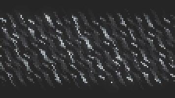 Abstract black and white tv noise or glitch effect, seamless loop. Motion. Monochrome pixelated pattern with waving particles. video