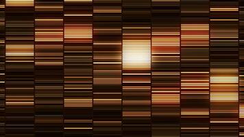 Abstract bronze or brown vertical bars with many horizontal shimmering lines. Motion. Disco wall background, interior details of a night club, seamless loop. video