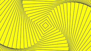 Abstract hypnotic optical illusion of rotating squares, seamless loop. Motion. Spinning rhombuses creating effect of a colorful vortex. video