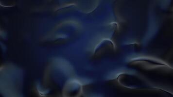 Dark, strange and unknown liquid material ripples flowing, seamless loop. Design. Dark blue alien fluid texture. video