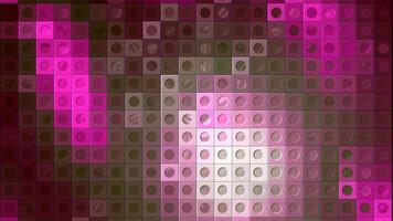 Colorful background with moving colored squares. Motion. Background of multicolored moving squares with dots. Colorful mosaic background of squares and dots video