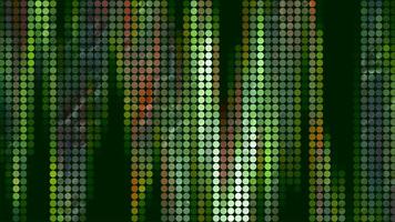 Beautiful background of dots and colorful iridescences. Motion. Vertical colorful iridescence of dots. Dots with moving image of beautiful vertical colors video