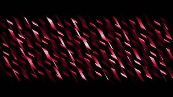 Animated background with moving waves stripes. Motion. Bands with curved bends create effect of moving waves. Abstract waves from curved plates video