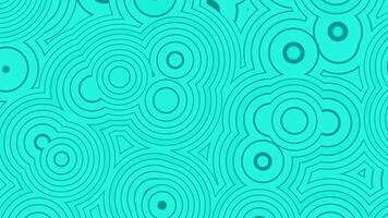 Pulsating pattern of circles and rings on colored background. Design. Flat rotating pattern with pulsating circles. Moving and changing circles pulsate on colored backdrop video