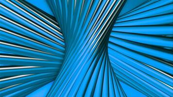 rader vrida in i spiral. rörelse. 3d rader rotera i vertikal spiral. färgad spiral av många rader långsamt roterar. roterande kolumn av metall färgad remsor video