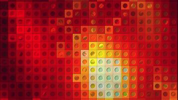 Colorful background with moving colored squares. Motion. Background of multicolored moving squares with dots. Colorful mosaic background of squares and dots video