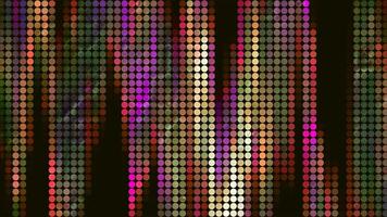 Beautiful background of dots and colorful iridescences. Motion. Vertical colorful iridescence of dots. Dots with moving image of beautiful vertical colors video